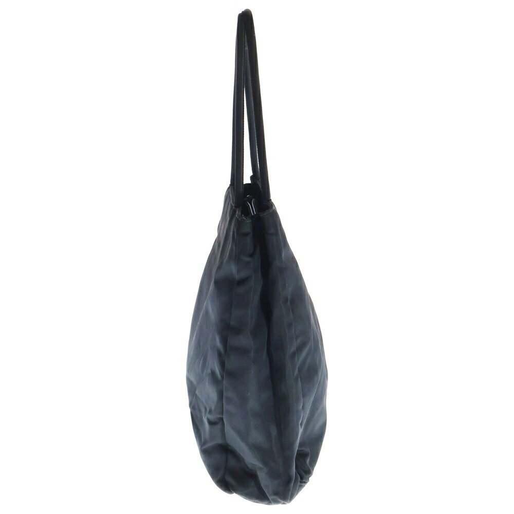 Prada Triangle Tessuto Logo Black Nylon Handbag - Picture 3 of 6